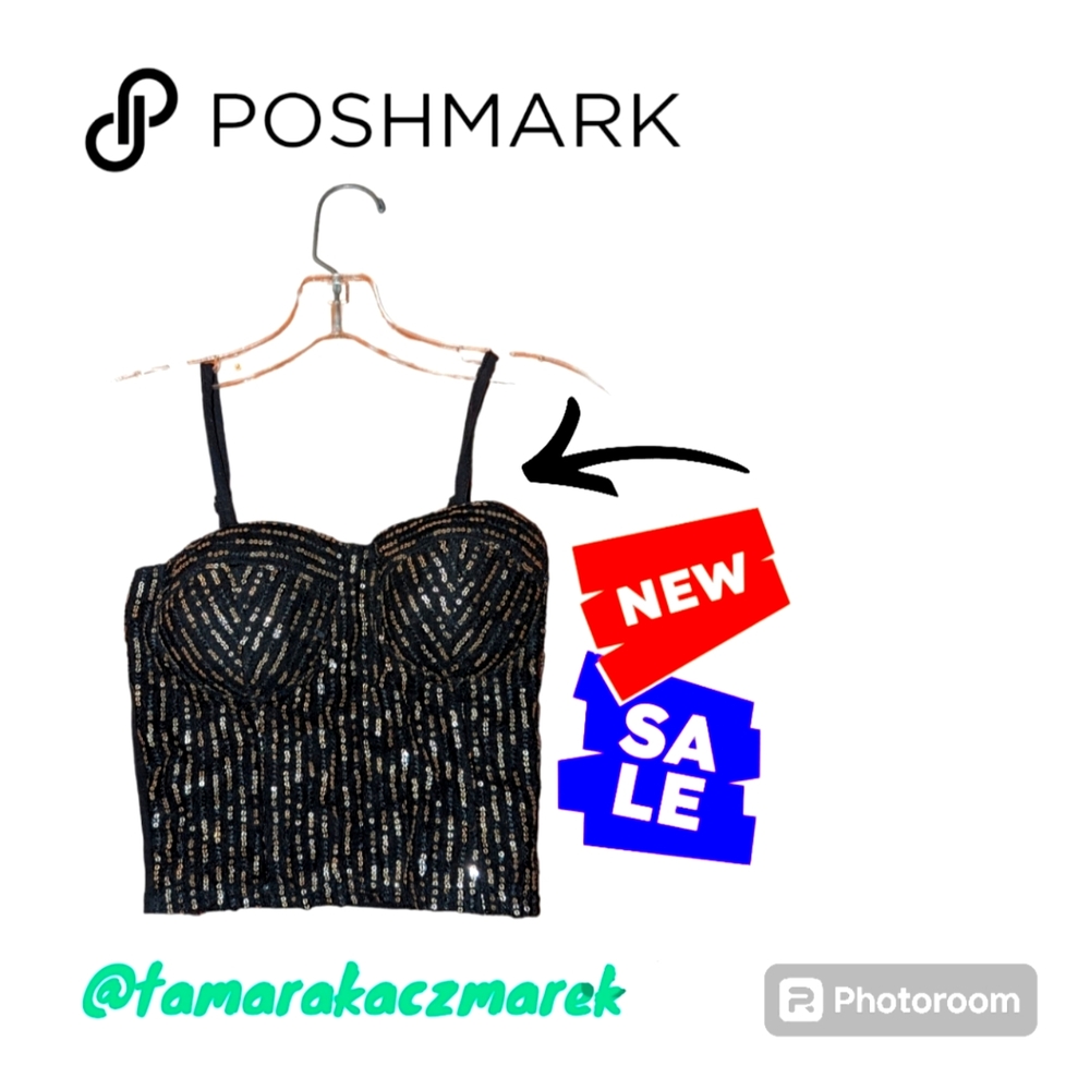 Black Half Tank Top